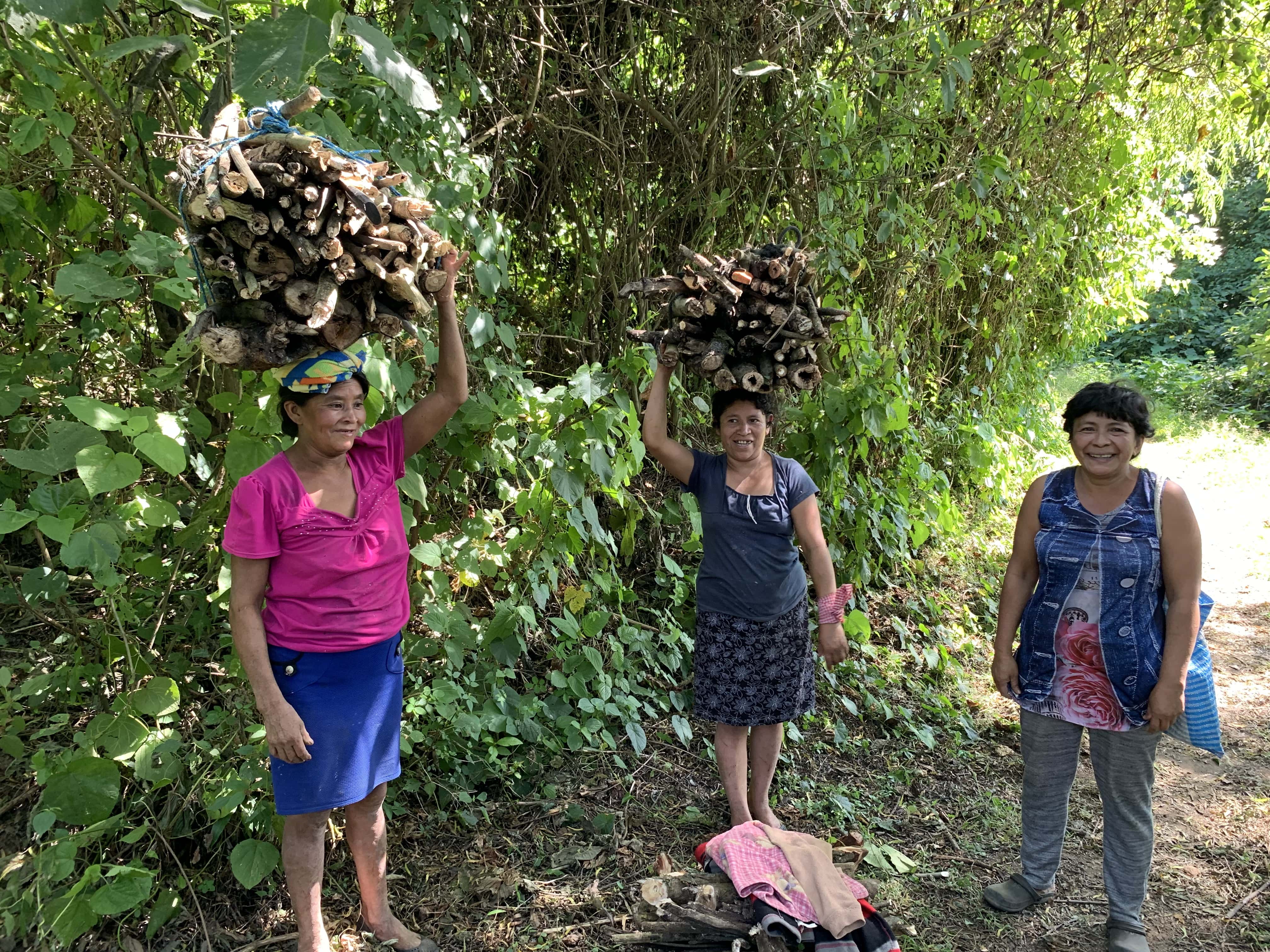 Guatemalan Women Carrying Wood